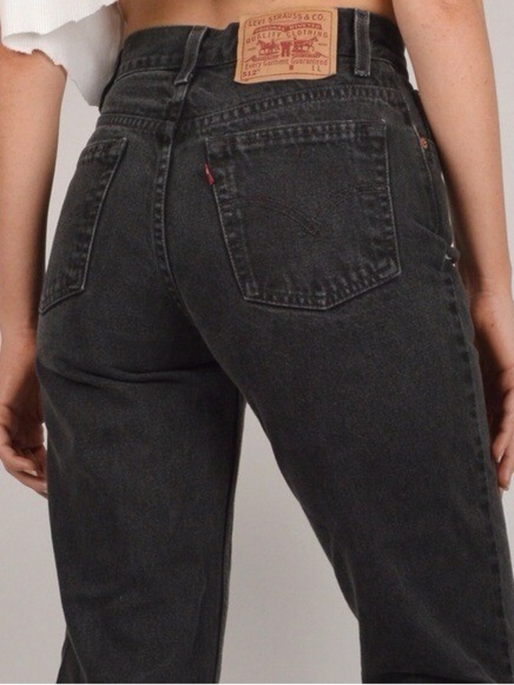 LEVI’S Slim Fit Straight Leg Jeans Size 12 Black 9333
